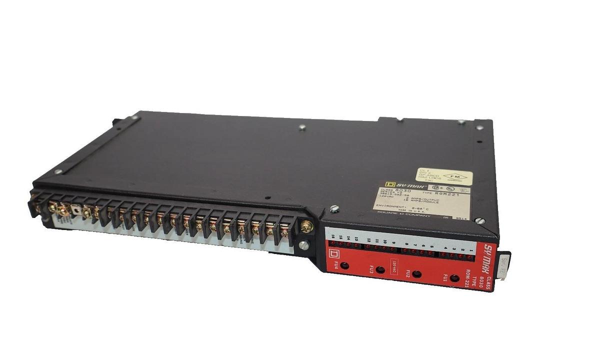 Used Square D Sy/Max Output Module 8030 ROM-221 8030-ROM221 Series F2 (Lot of 3)