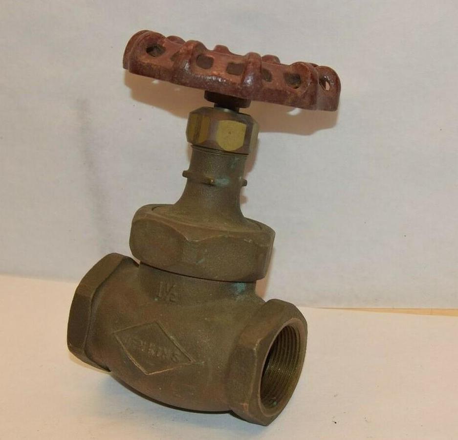 (NEW) CRANE 200S 1-1/2" Threaded CAT 212P 400CWP Brass Globe Valve