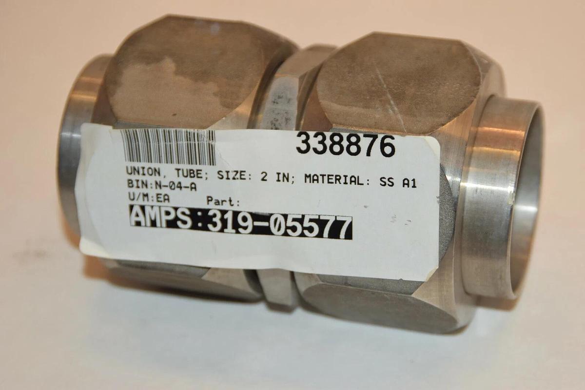 New) PH 319-05577 2" Tube to tube UNION TUBE ADAPTER STAINLESS STEEL Swagelok ?