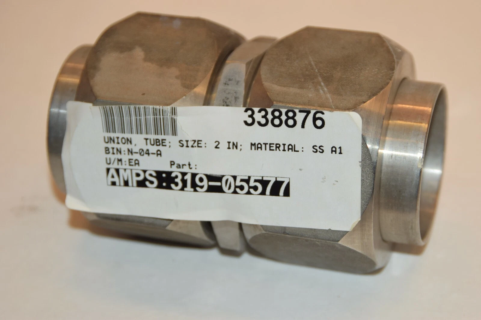 New) PH 319-05577 2" Tube to tube UNION TUBE ADAPTER STAINLESS STEEL Swagelok ?