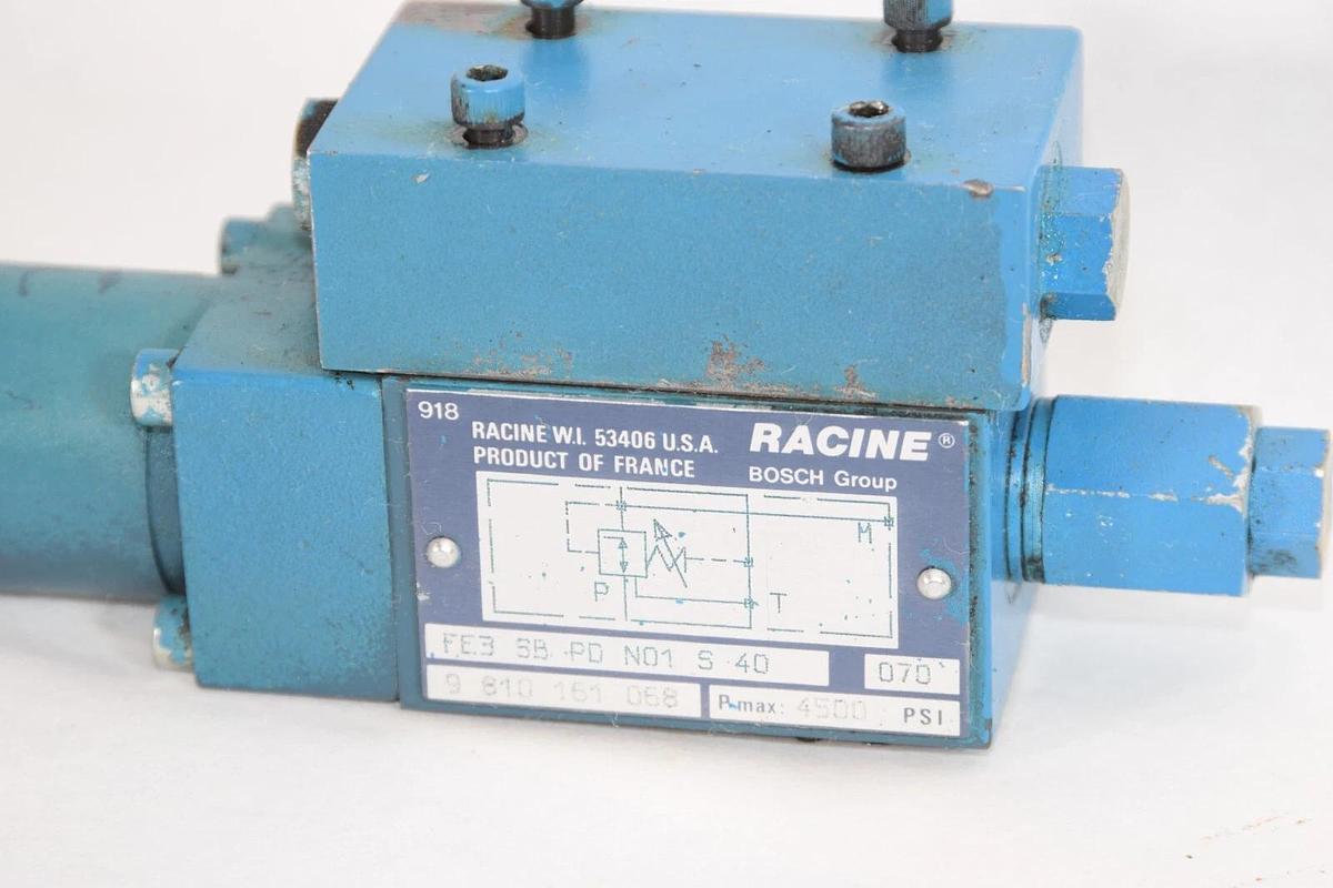 Used BOSCH FE3 SB PD N01 S 40 FE3SBPDN01S40 4500psi Hydraulic Relief Valve
