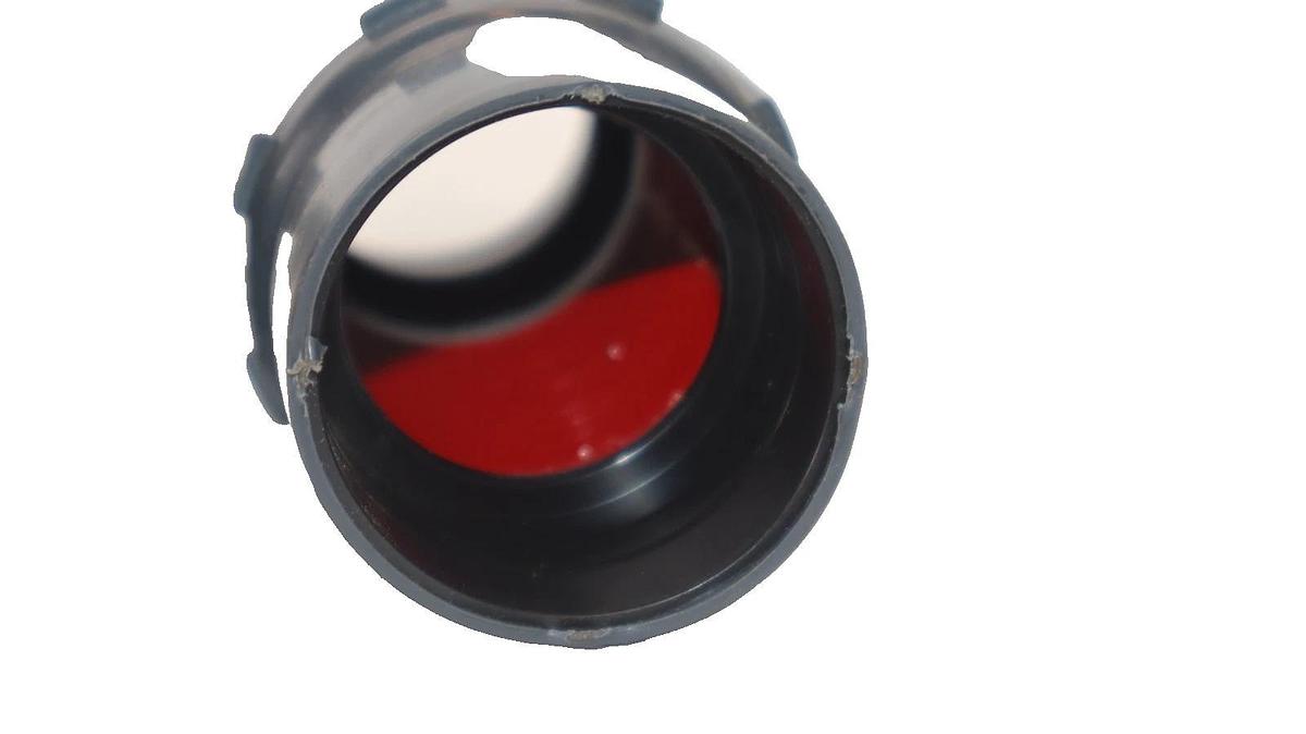 (NEW 3) ROBROY 1-1/2" PVC Coated Conduit Body Straight Fitting Coupling Red