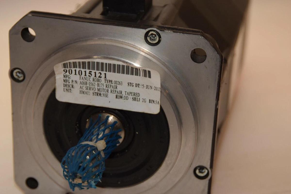 Refurbished Fanuc L6/3000 AC Servo Motor A06B-0562-B175 3000 RPM 126V 1.4 kW 8.7 Amp