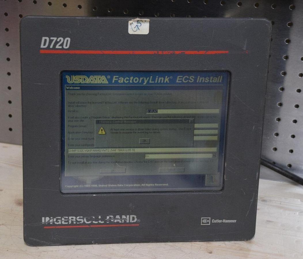 Used Cutler-Hammer D720  DS71205-01 Operator Interface Industrial PC