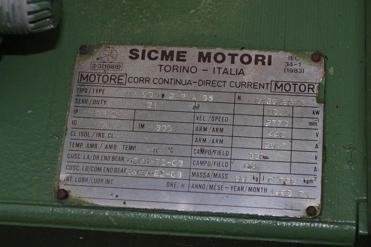 Used Sicme Motori NP90NM2PVA/B5  Bonfiglioli gear box 12.5 hp I 20.53 trpo MRAO 50/SN