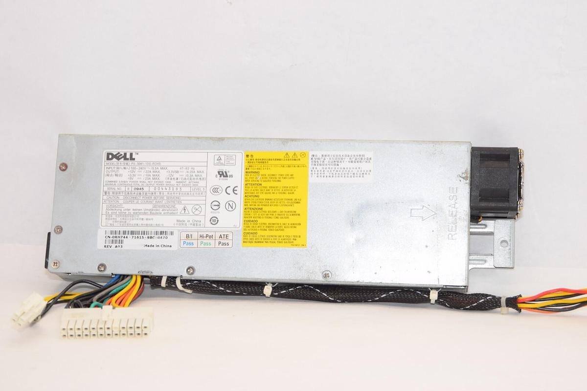 Used DELL PS-5341-1DS-ROHS CN-0RH744-71615-9BC-0470 100-240V 5.5A Power Supply Module