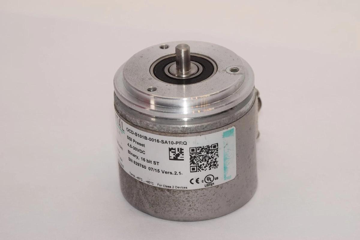 Used POSITAL OCD-S101B-0016-SA10-PRQ Rotary Encoder