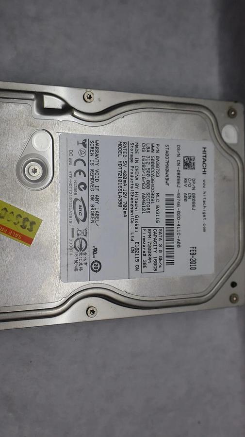 Used (Lot of 10) HDD Hard Drive Big Large Lot - 8 SATA and 2 MOLEX 500gb 160gb 80gb