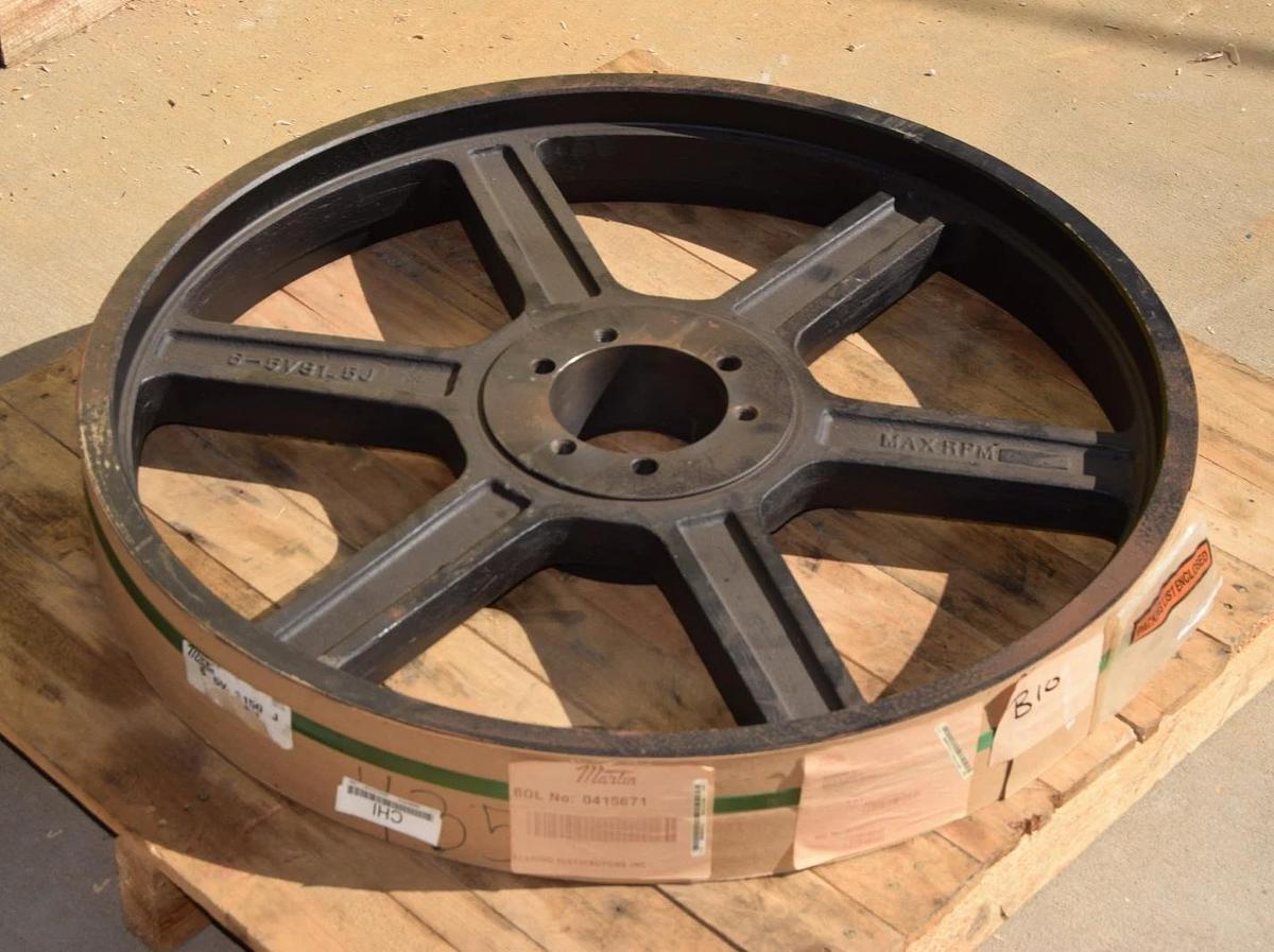 MARTIN Sheave 65V3150J 6-5V31-5J 5V V-Belt 6 Groove 31.5" dia QD-J USA (NEW)