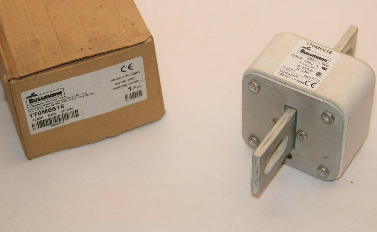 (NEW) BUSSMANN Fuse 170M6616 690V 1250A 1250 Amp 1250A