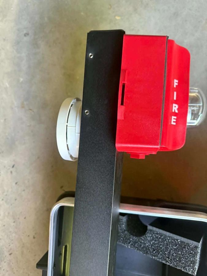 Used Bullex R.A.C.E. Station RACE001 Fire Training pull station, alarm phone w/ Case