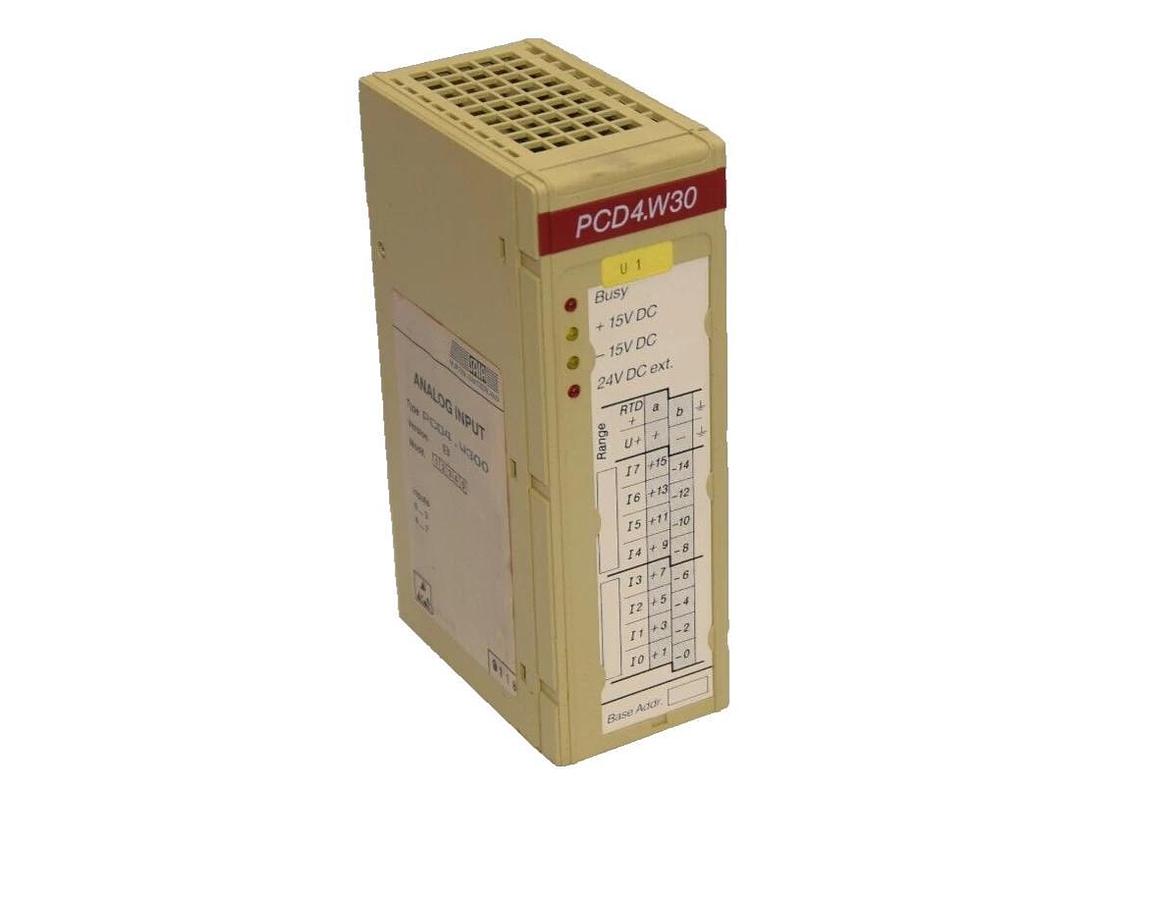 Used SAIA PCD4.W300 Version B Analog Input Module