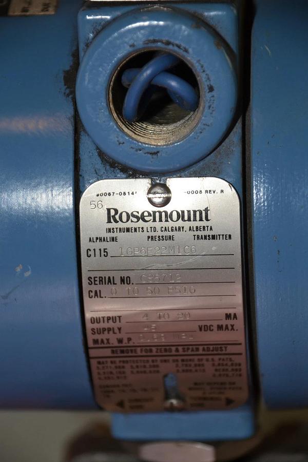 FISHER ROSEMOUNT C115GP6E22M1C6 PRESSURE TRANSMITTER 0 TO 50 PSIG NEW