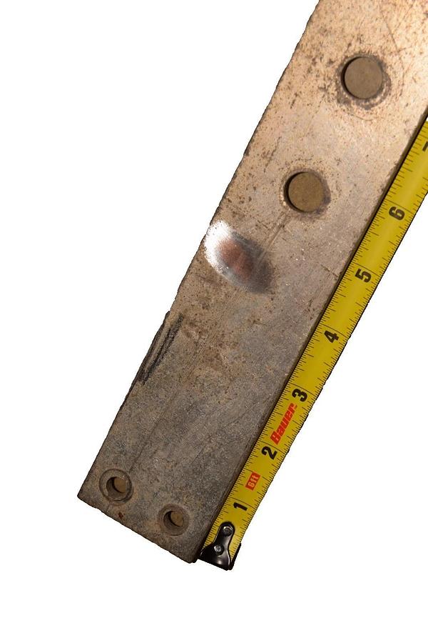 Used 119117590 66" x 2" x 1/4" Copper Bus Bar Ground