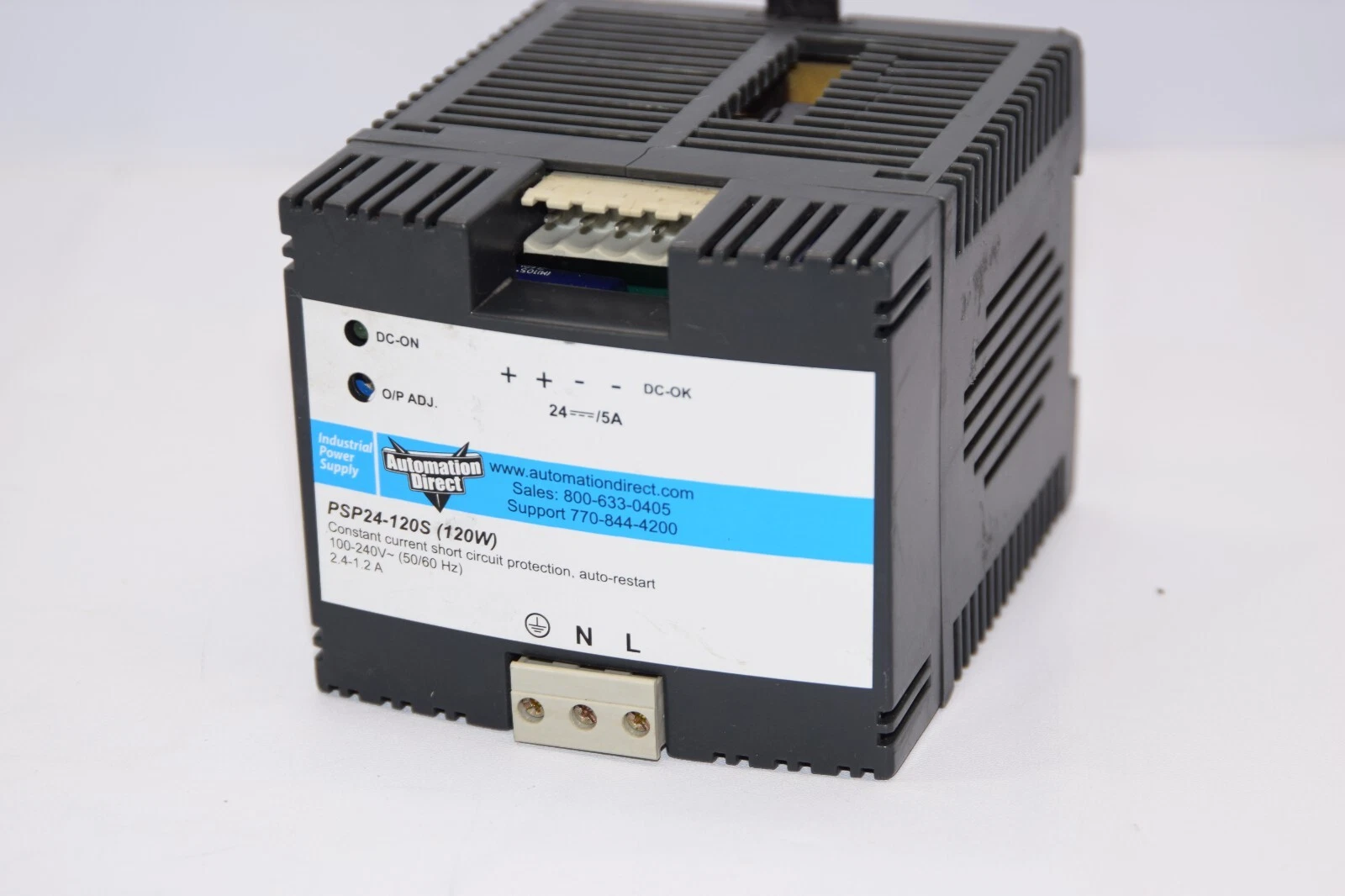 Used AUTOMATION DIRECT PSP24-120S 120w PSP24120S 2.4-1.2A Power Supply *Broken Casing