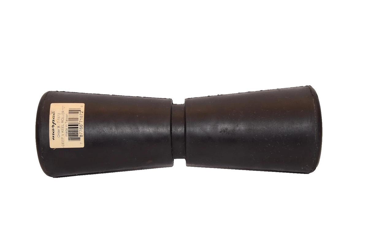 (NEW) MARPAC 7-1872 Deep V Boat Trailer Rubber Keel Roller 12" x 11/16"