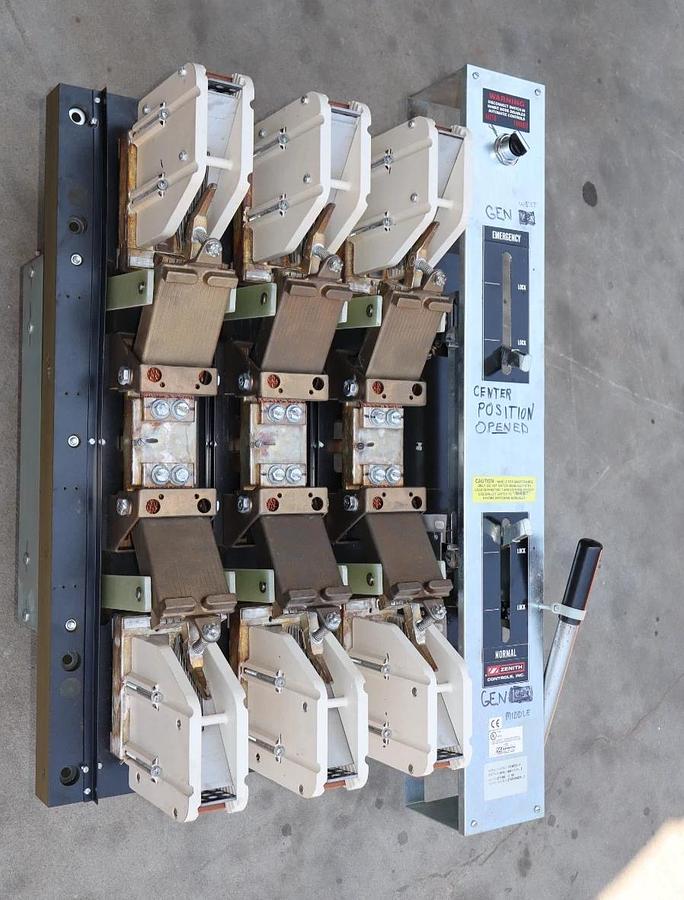 Used Zenith Automatic Transfer Switch 1600a 1600 Amp 3ph 277/480v ZTSDH160ES-7