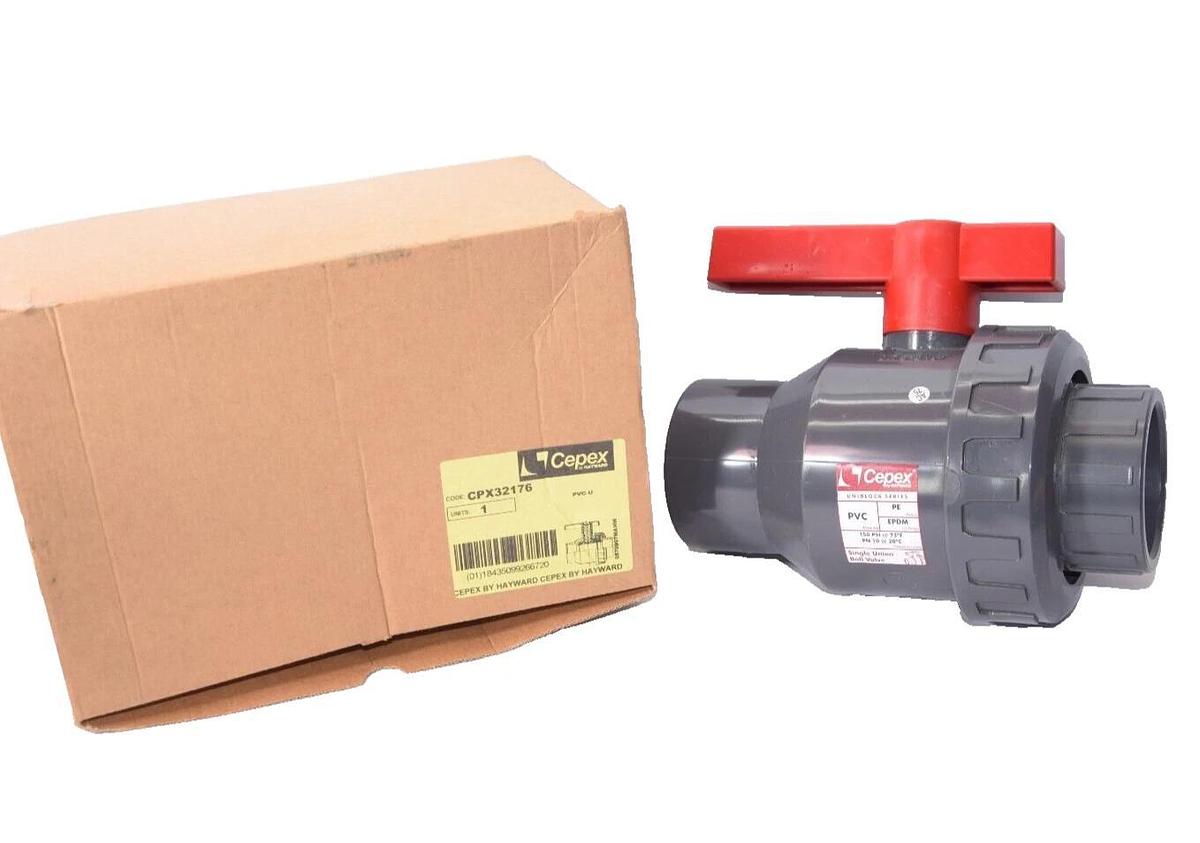 (NEW) CEPEX Hayward CPX32176 PVC-U 2-1/2" Uniblock Single Union Valve