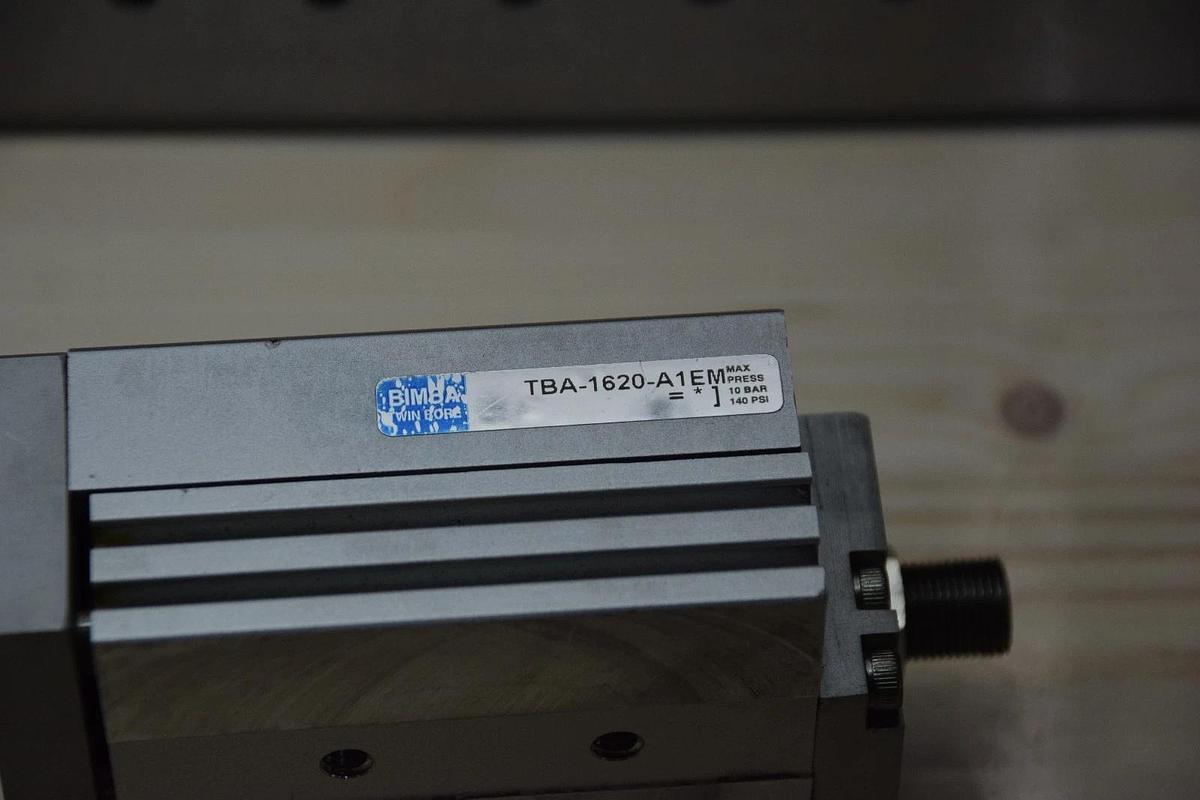 BIMBA TBA-1620-A1EM TBA1620A1EM 10 BAR 140psi  FLAT SLIDE CYLINDER NEW