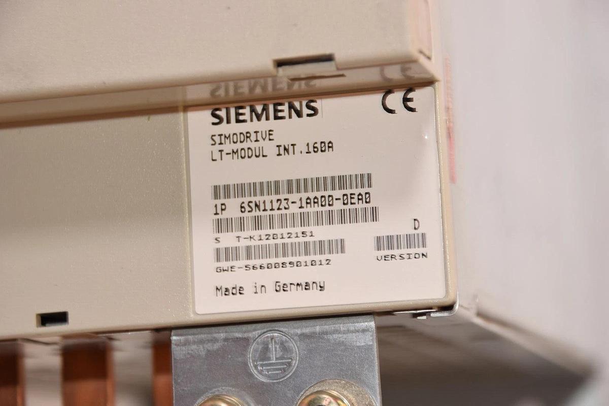 Used SIEMENS Simodrive LT-Modul 6SN1123-1AA00-0EA0 With 6SN1121-0BA12-0AA0 Control