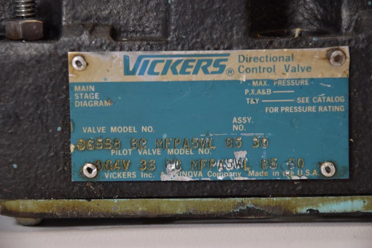 NEW- VICKERS DG5S8-6C-MFPA5WL-B5-30 , DG4V-3S-6C-MFPA5WL-B5-60 Directional Valve