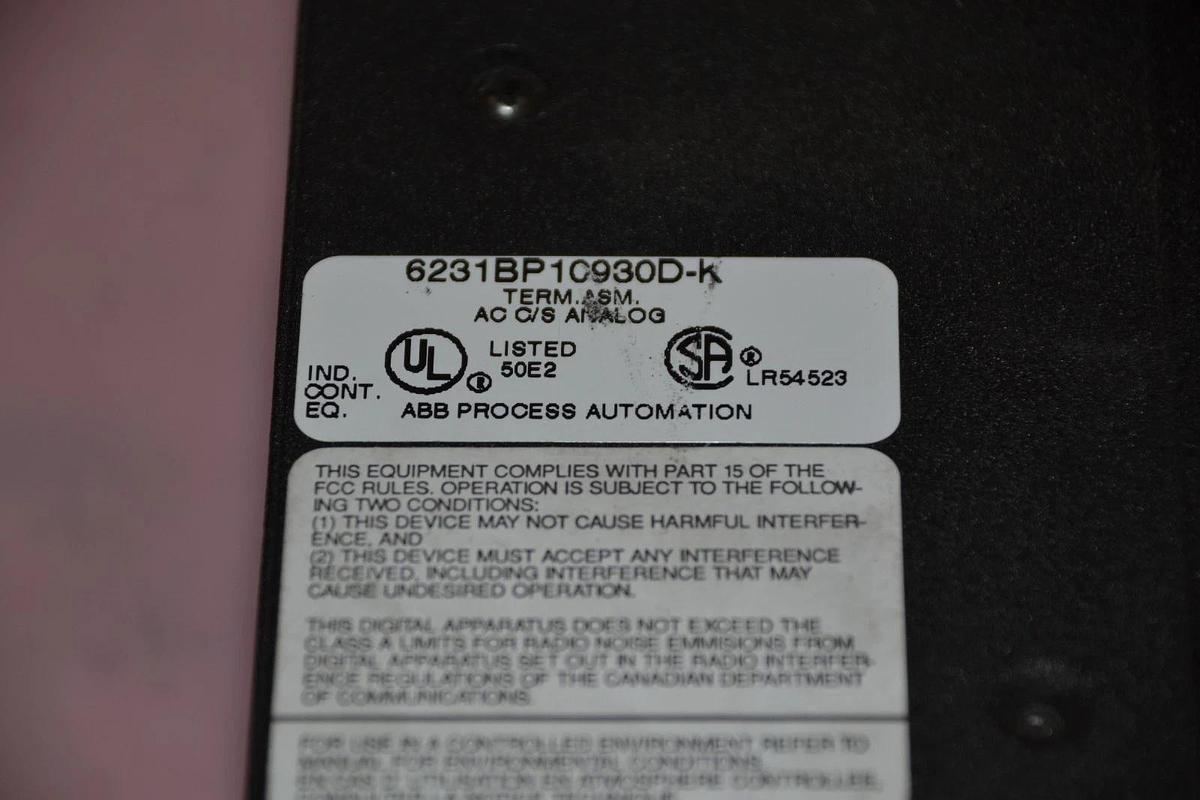 Used TAYLOR ABB 6231BP10930D-K 6231BP10930DK 6231BP10920C-E ANALOG MODULE