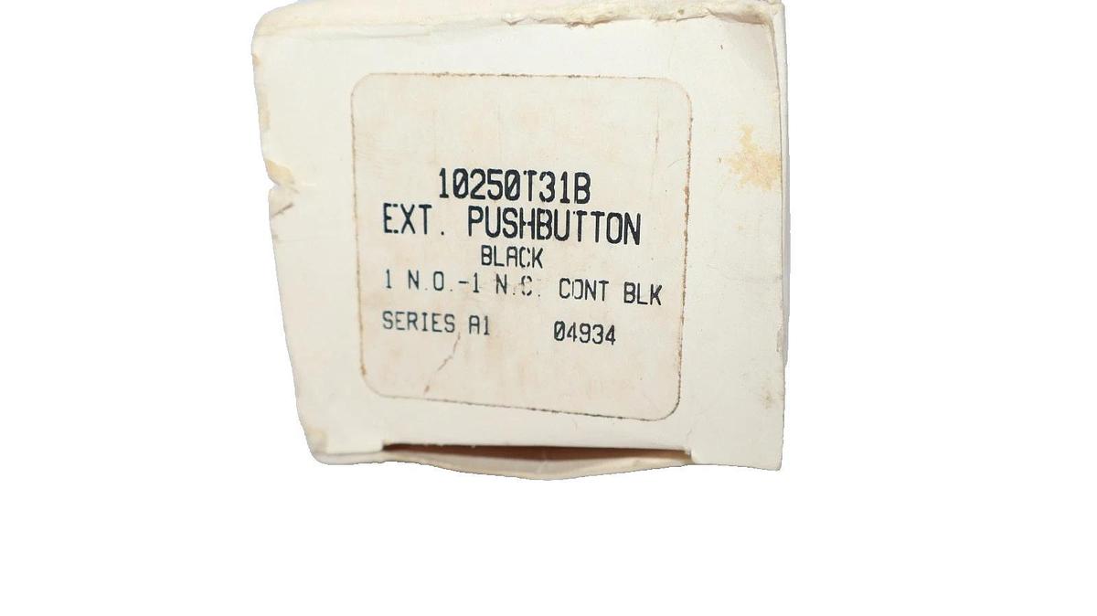Cutler Hammer 10250T31B Series A1 Extended Push Button , Black (New)