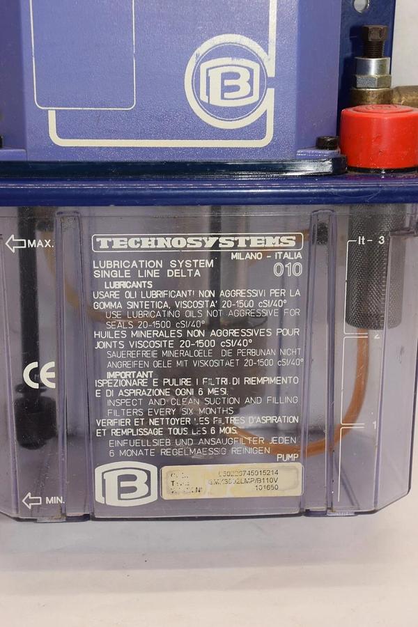 Used B SYSTEMS GMK3092LMP/B110v 650226745915214 110V Lubricator Lubrication System