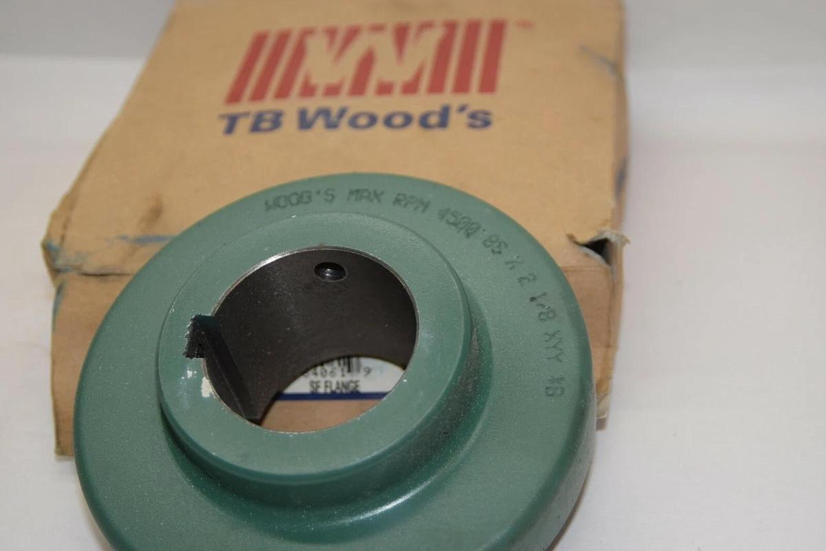 (NEW) TB WOODS 8S218 8SX2-1/8 2-1/8" Sure Flex Coupling Flange