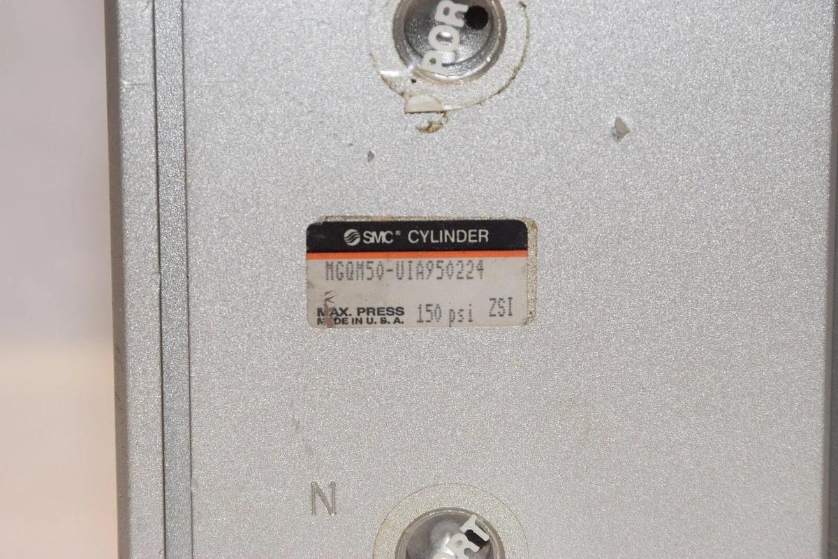 (NEW) SMC MGQM50-UIA950224 150psi Guided Slide Cylinder