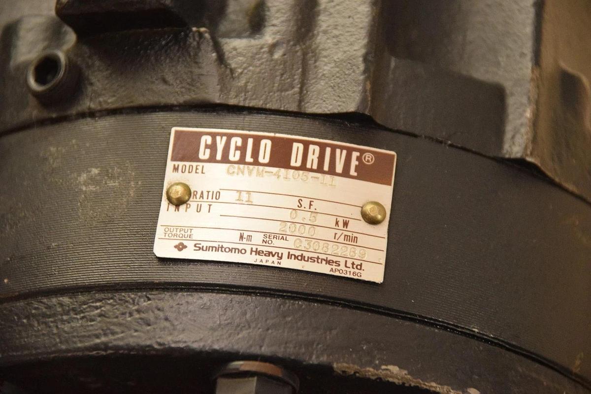 Used Mitsubishi HC-SFS52G1 0.5kW AC Servo Motor with Cyclo Drive CNVM-4105-11