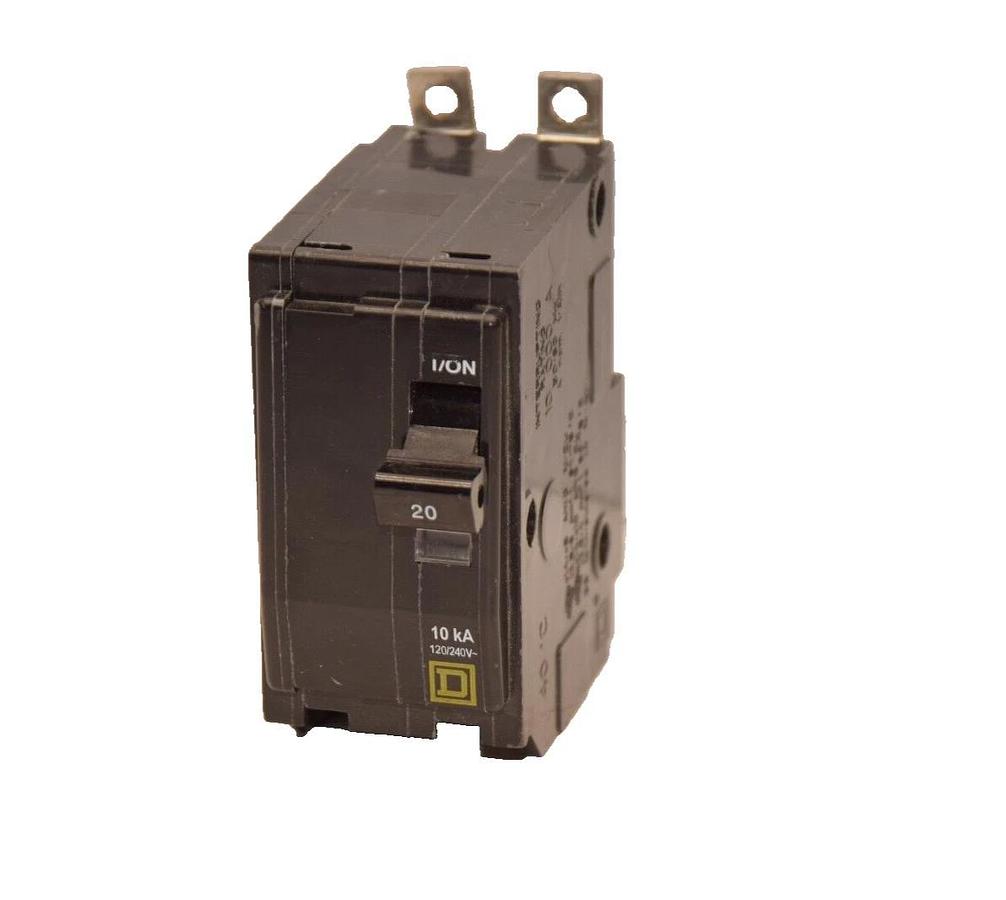 Used Square D Breaker DP-4075 HACR QOB 20A 20 Amp 2 Pole 2P 120/240v (Used)