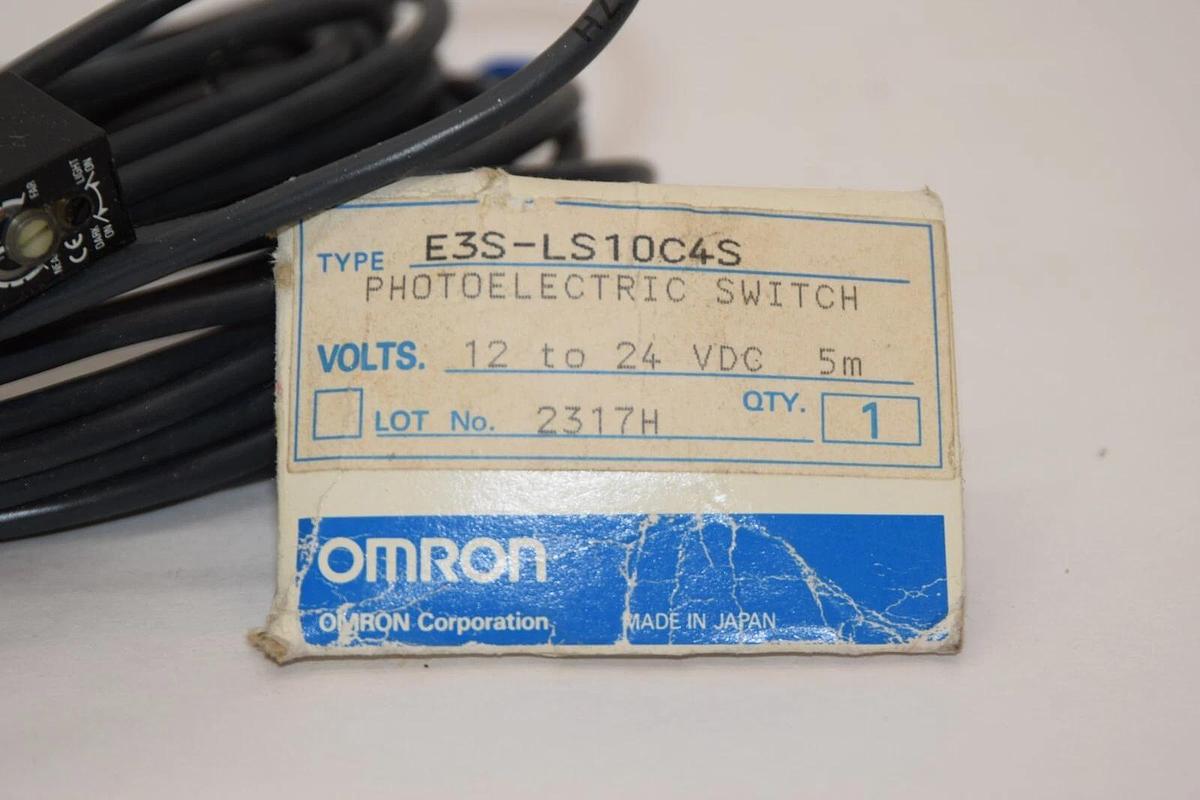 (NEW) OMRON E3S-LS10C4S E3SLS10C4S 12-24Vdc 5m Photoelectric Switch