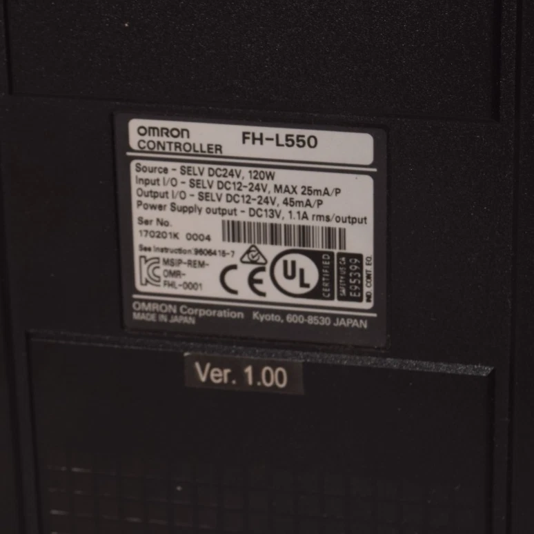 Used Omron FH Controller FHL550 FH-L550 24vdc 120w 13v output