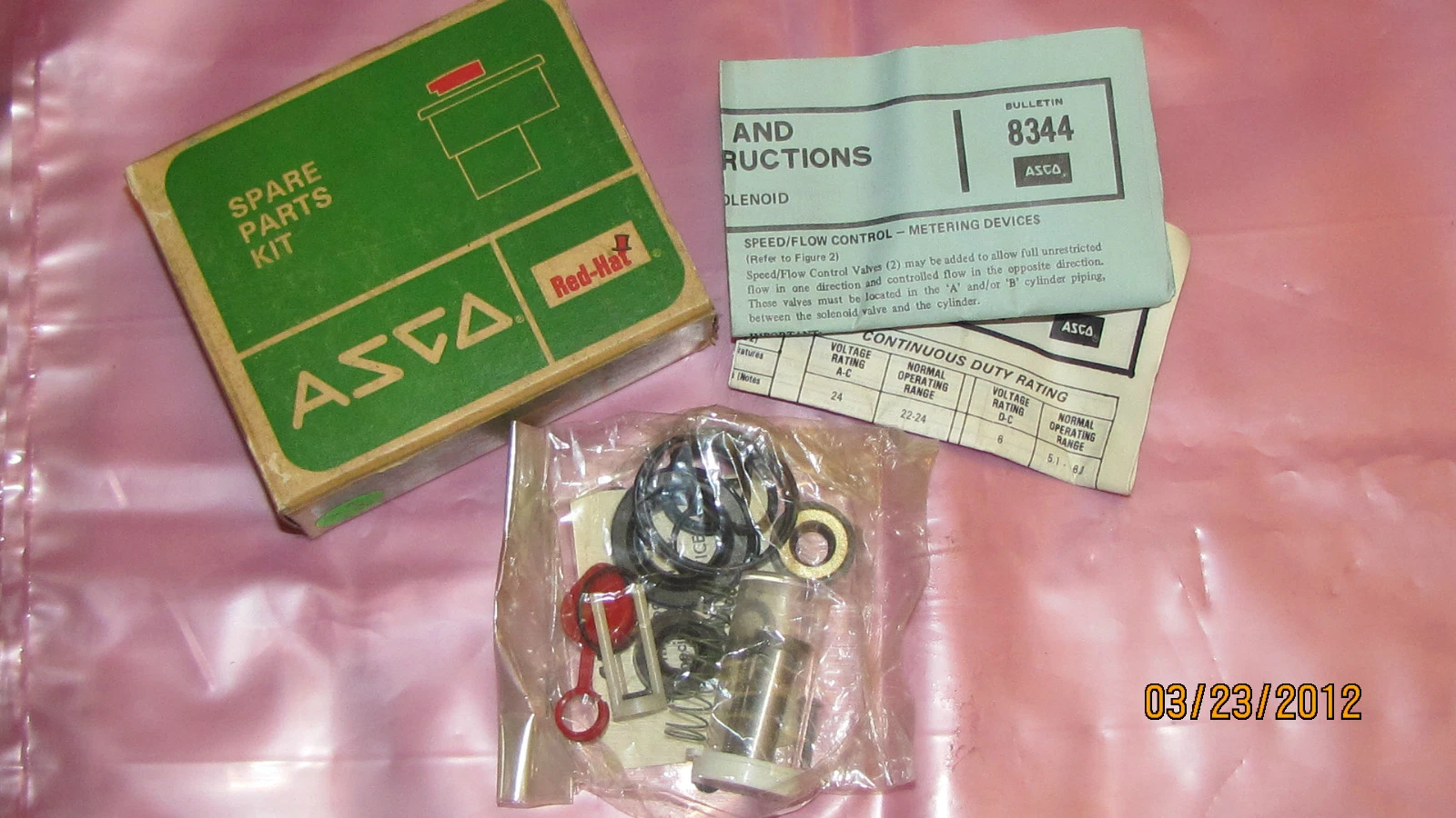 ASCO SPARE PARTS KIT 102-837 102 837 8344 102837 NEW