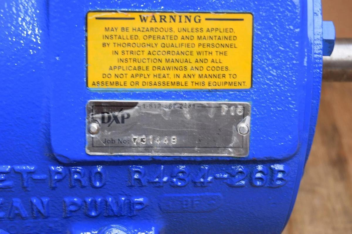 MET PRO Metpro Dean Pump 1x3x8-1/2 R-4146 R434-26B 90gpm 3500rpm *Refurb*