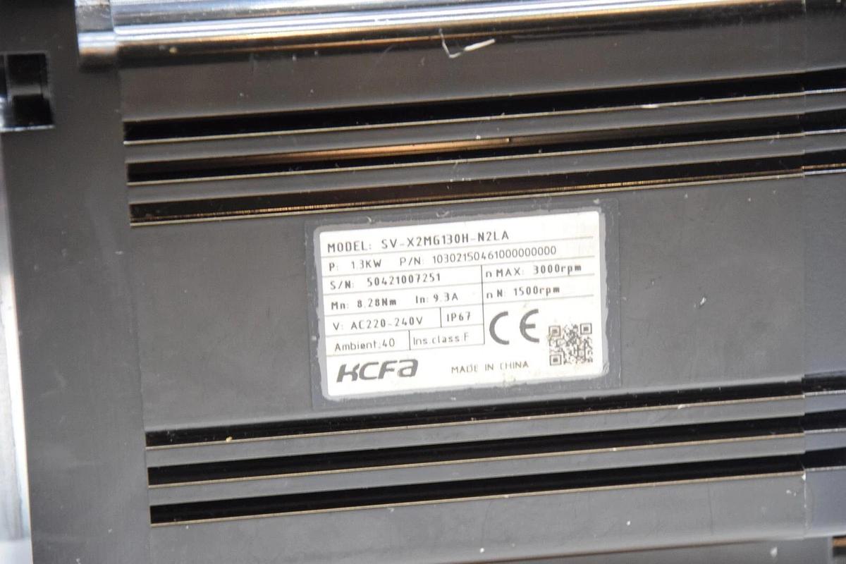 NEW HCFA Servo Motor SV-X2MG130H-N2LA SVX2MG130HN2LA 1.3kw 9.3A 1500rpm 220/240v