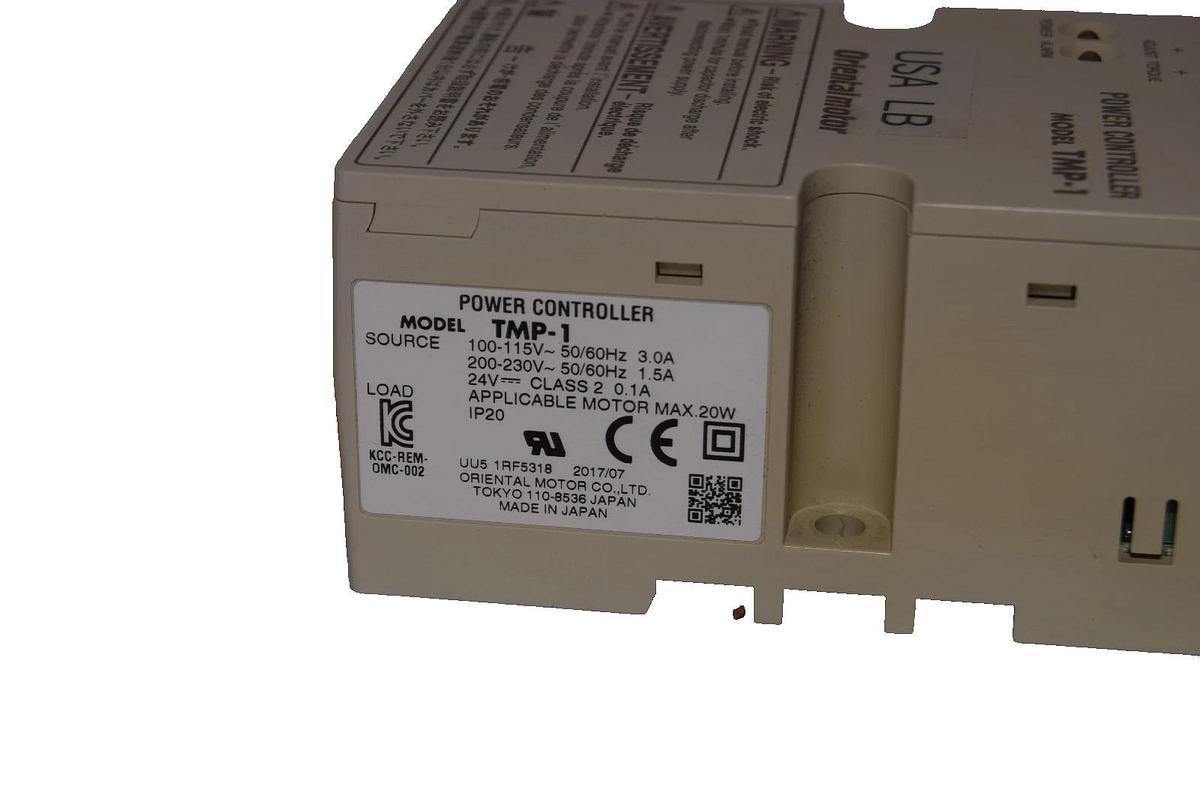 Used Oriental Motor TMP-1 , TMP1 115/230V 50/60Hz 3.0/1.5A Power Controller