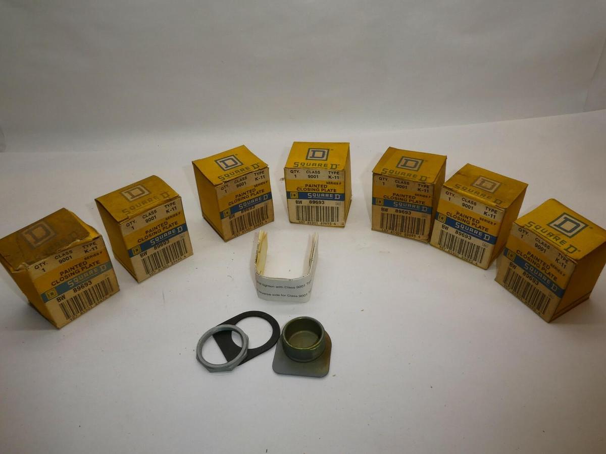 (NEW - Lot of 7) SQUARE D K-11 Class 9001 Painted Closing Plate