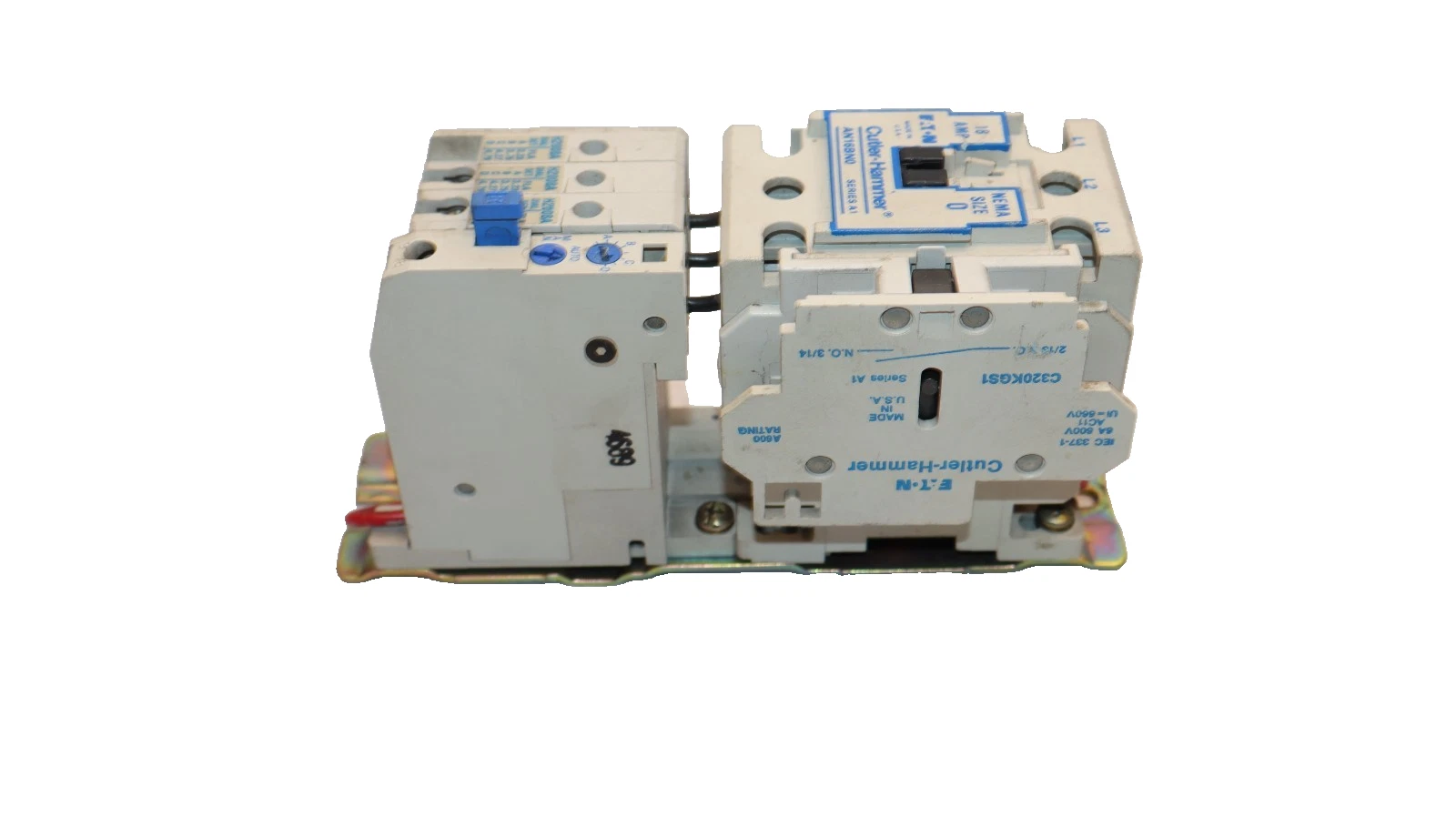 Used Cutler-Hammer Eaton Starter CH AN16BN0 Size Sz 0 600V 18A 18 Amp 120v coil