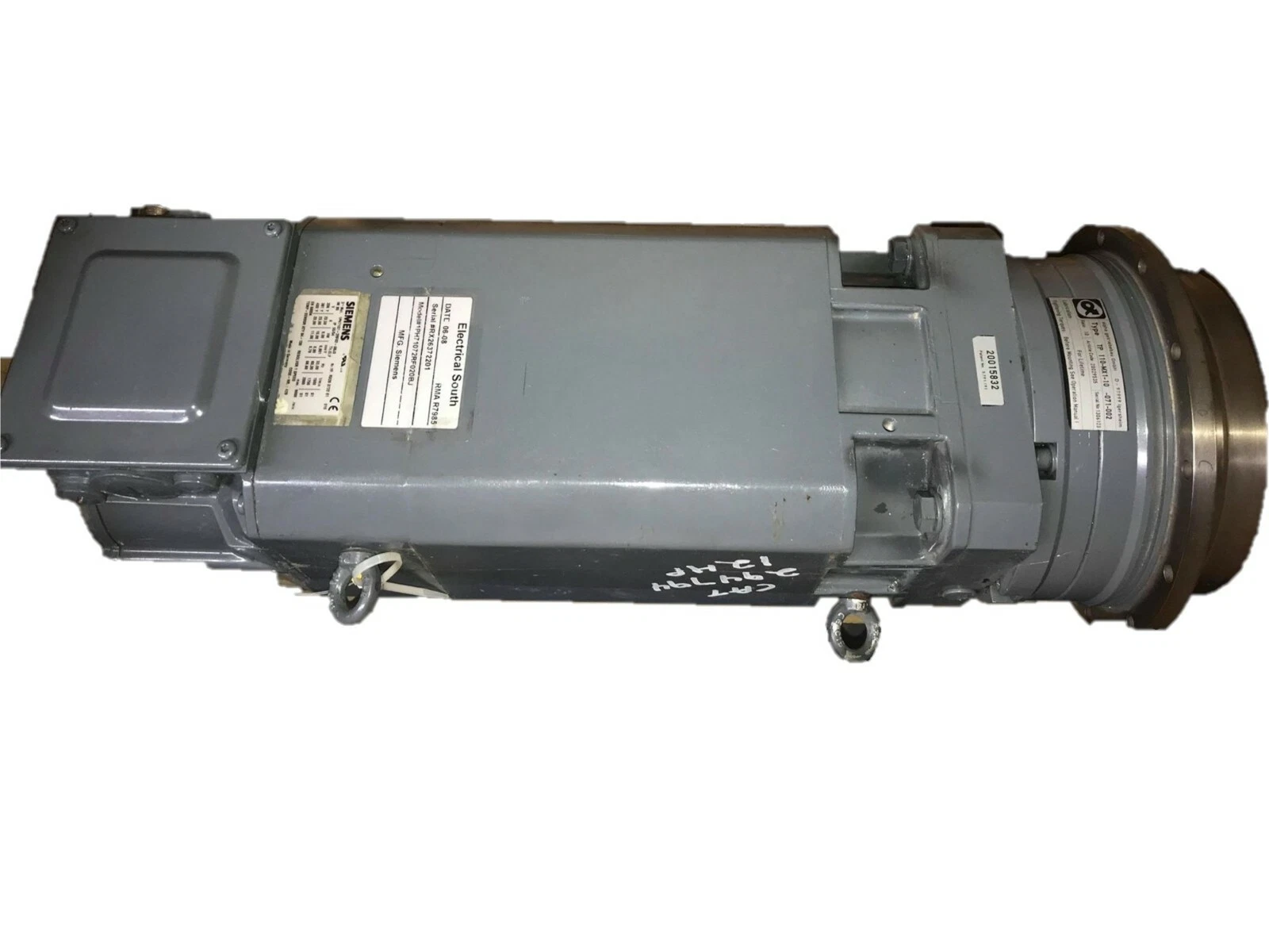 Refurbished SIEMENS Motor 1PH7107-2RF02-0BJ3 / 1PH71072RF020BJ TP 110-MX1-10-071-002 1ph7