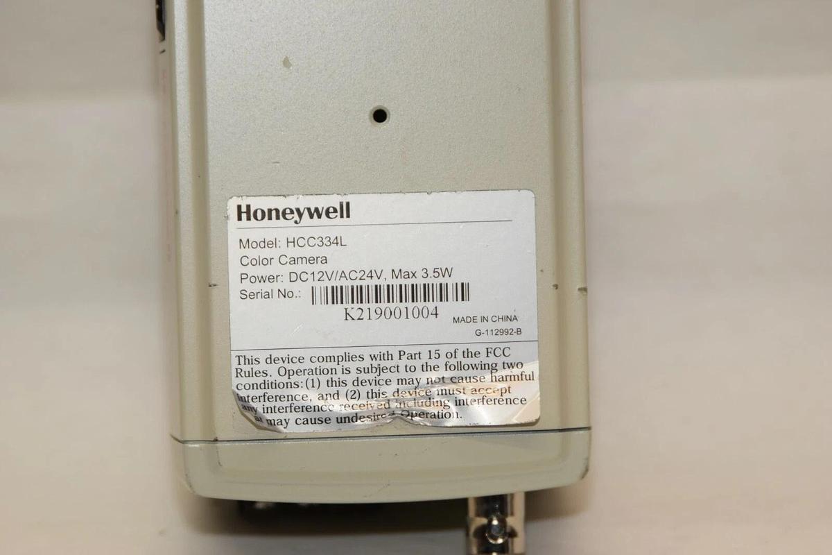 Used HONEYWELL HCC334L CCTV Color Digital Signal Processor 24V 3.5W Security Camera
