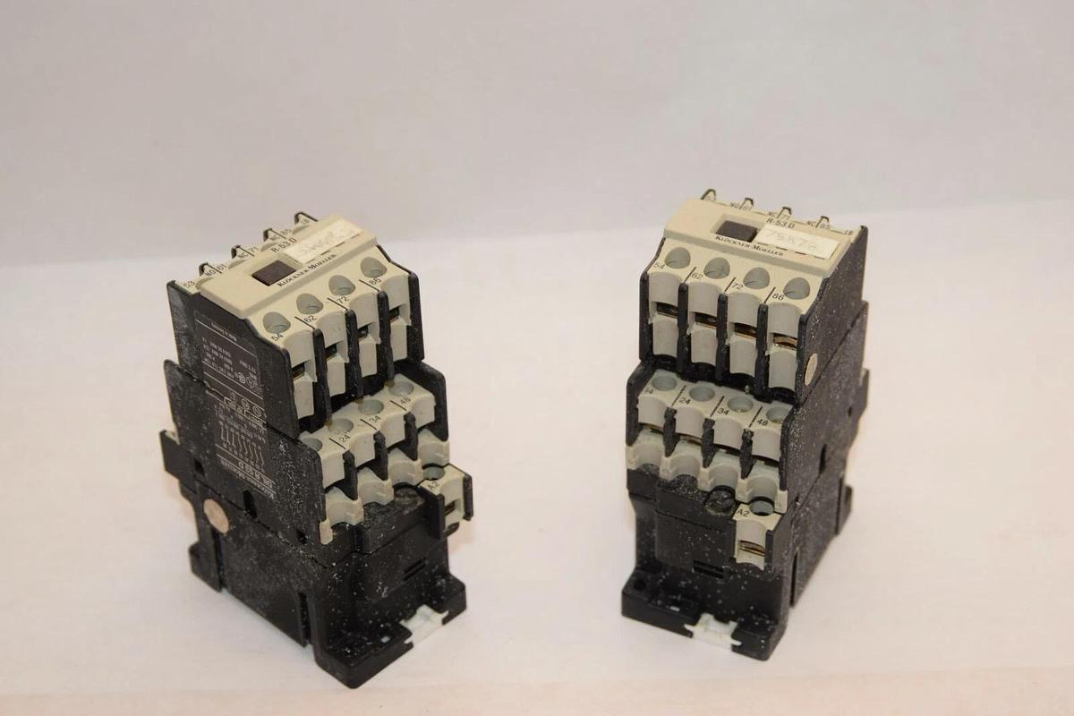 Used (Lot of 2) KLOCKNER-MOELLER DILR53D DIL R 53 D 115V 60Hz Coil Contactor