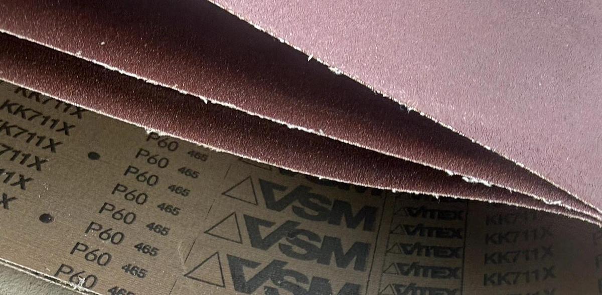 VSM Vitey 52" Sanding Belt KK711X P60 52" wide 60 Grit 3 Pack 48"x52" See Photos