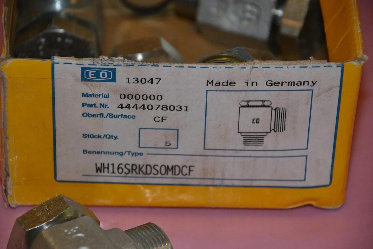 ERMETO ORIGINAL EO HYDRAULIC O-RING FITTINGS WH16SRKDSOMDCF 4444078031 (5) NEW