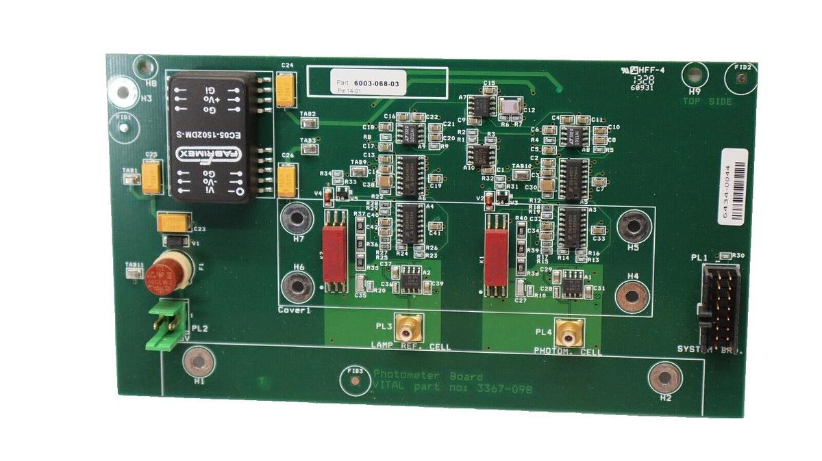 SIEMENS / VITAL SCIENTIFIC 6003-068-03 , 3367-098 Photometer Board / Card