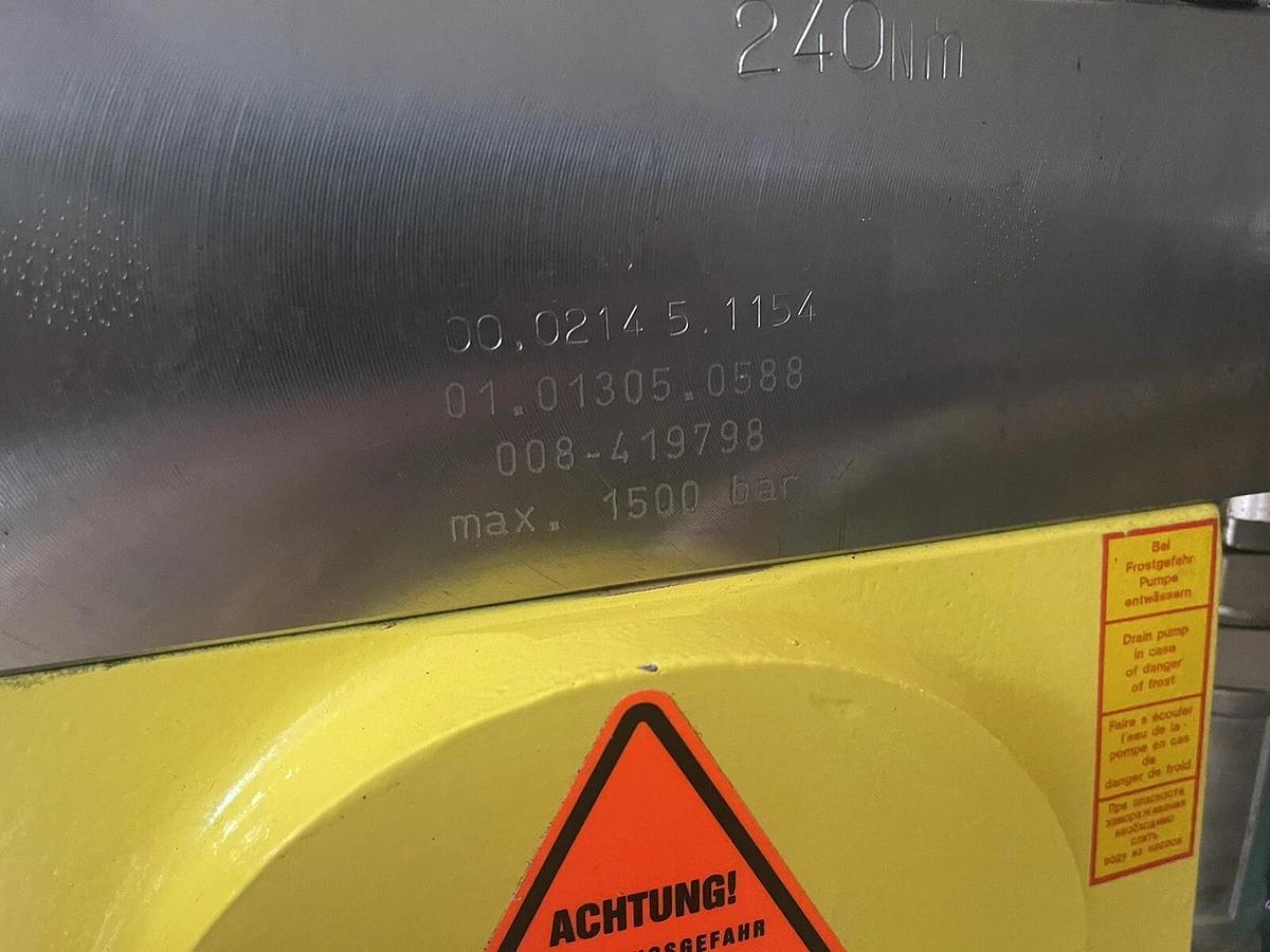 Used Hammelmann High Pressure Pump Unit 85.00072.2291 58kW Motor Hydro jet