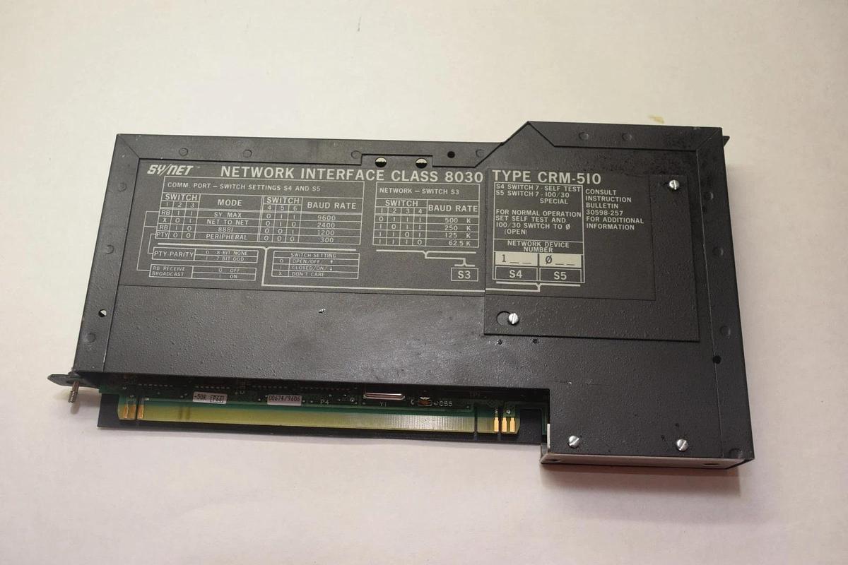 Used SQUARE D SY/MAX 8030 CRM-510 SERIES H2 INTERFACE MODULE