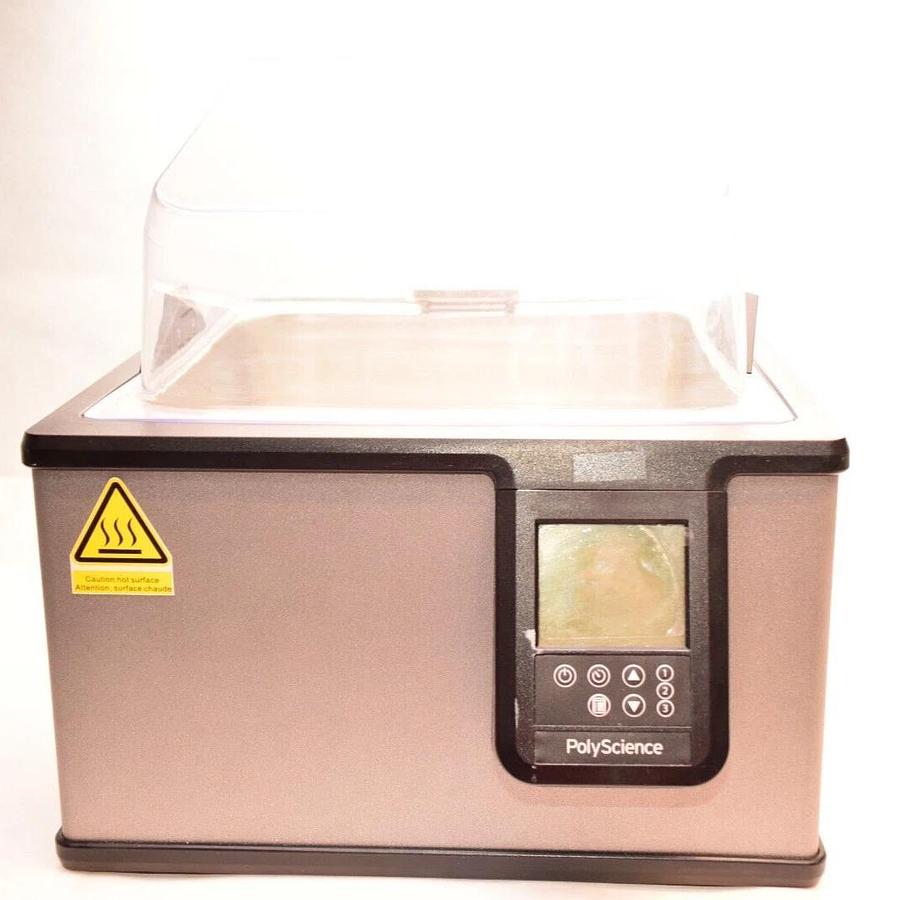 Used PolyScience WB10 10L 10 Liter General Purpose Digital Water Bath 120VAC 8.6A Lid