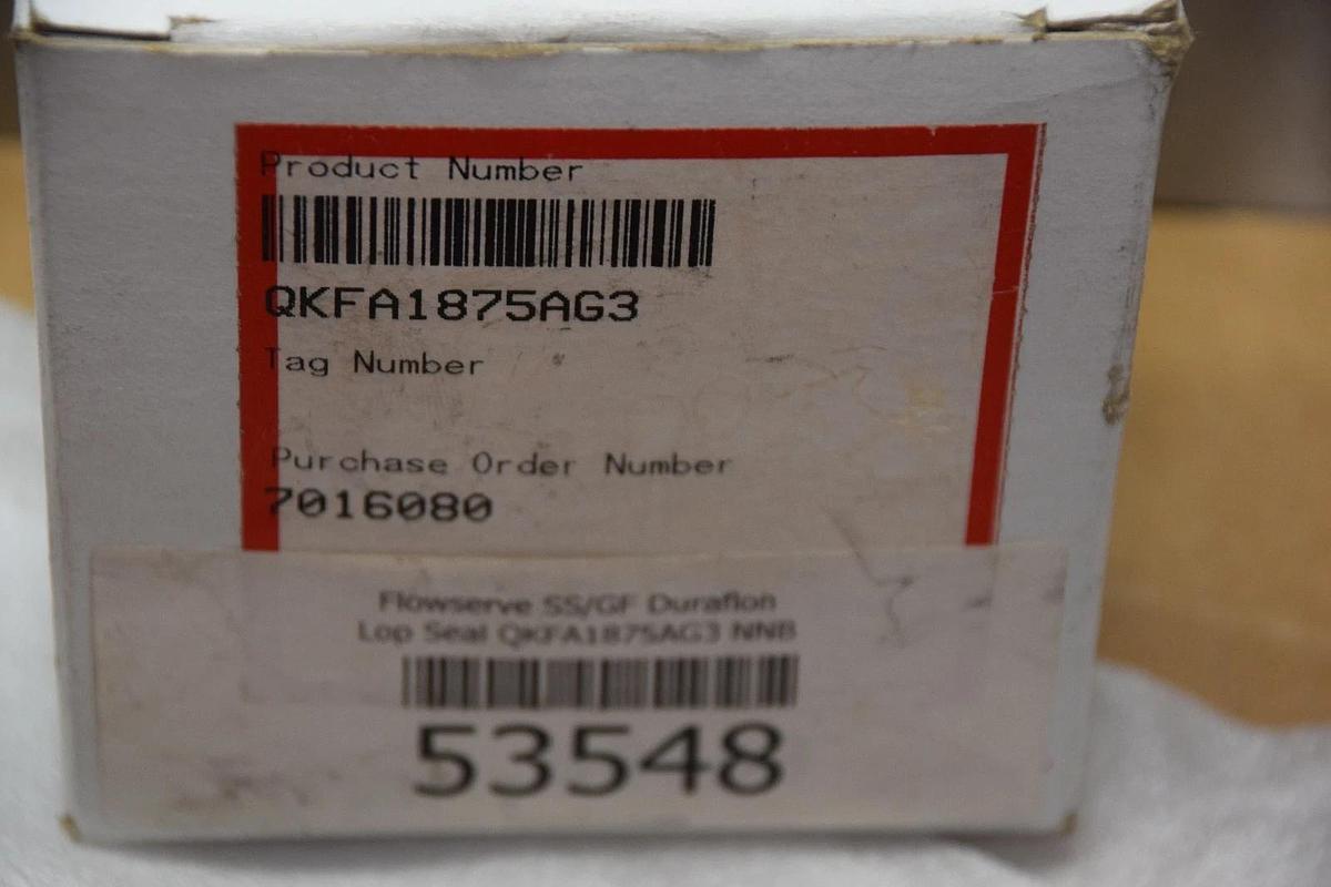 FLOWSERVE QKFA1875AG3 SS/GF DURAFLON LOP SEAL NEW